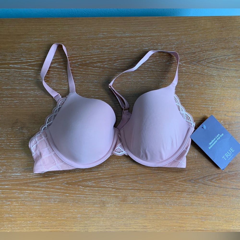 NWT - True & Co - 36C Madison Lace Ultimate Coverage Balconette Bra